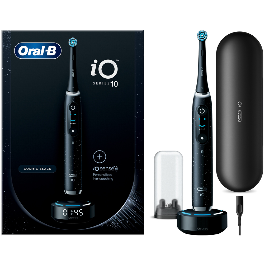 Oral-B iO Series 10 Cosmic Black Electric Toothbrush with Smart Charger