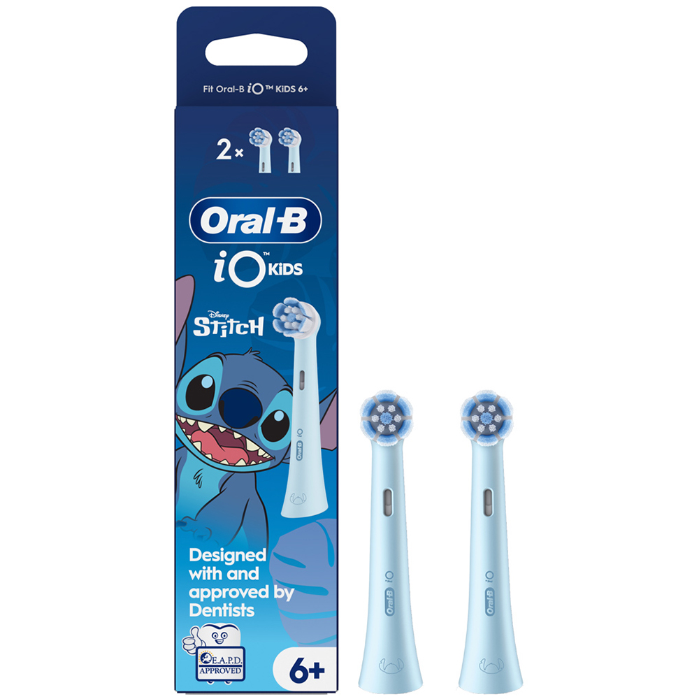 Oral-B iO Kids Disney Stitch Electric Toothbrush Heads 2 Pack