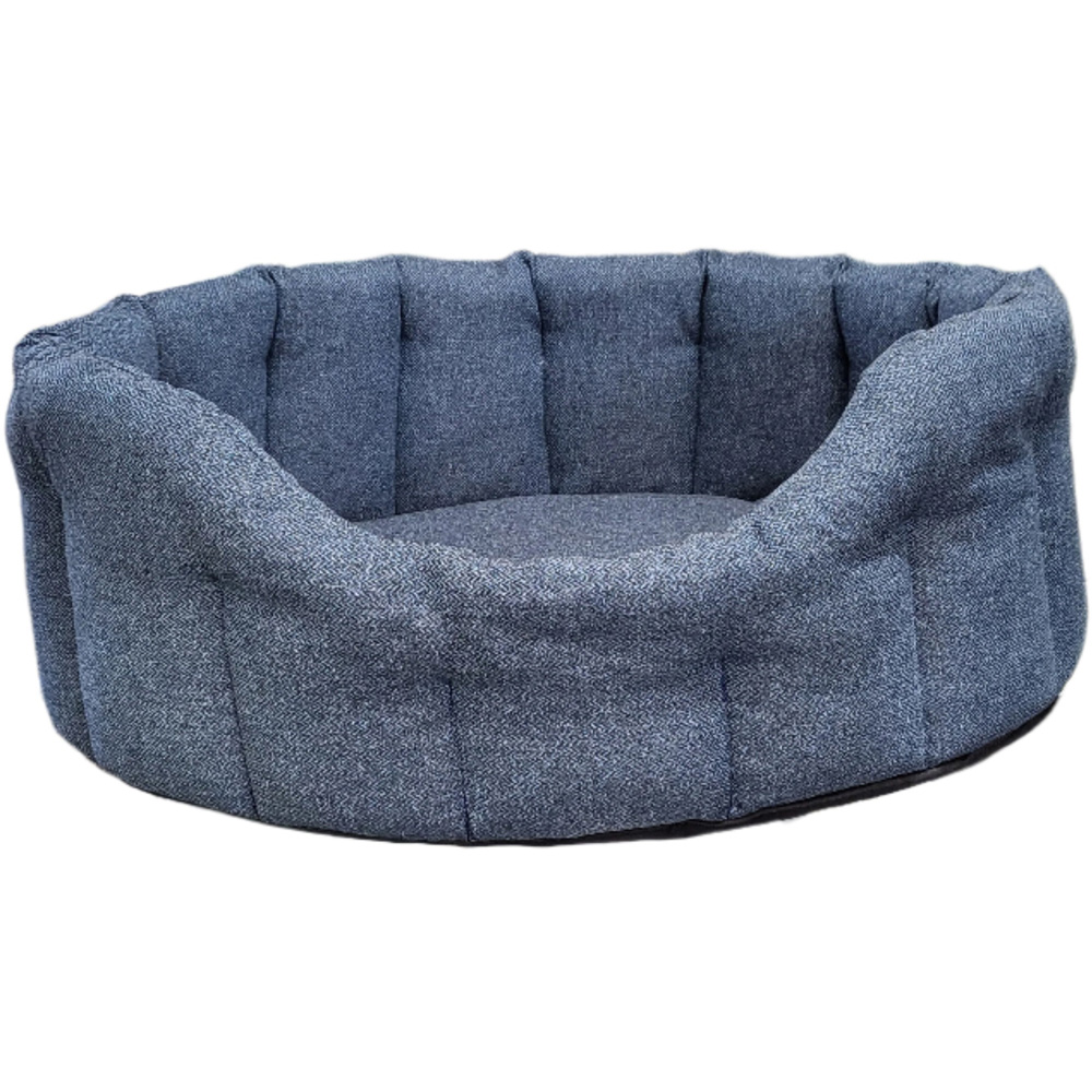 P&L Superior Pet Beds Ltd - Softee Oval Pet Bed - Jumbo - Blue