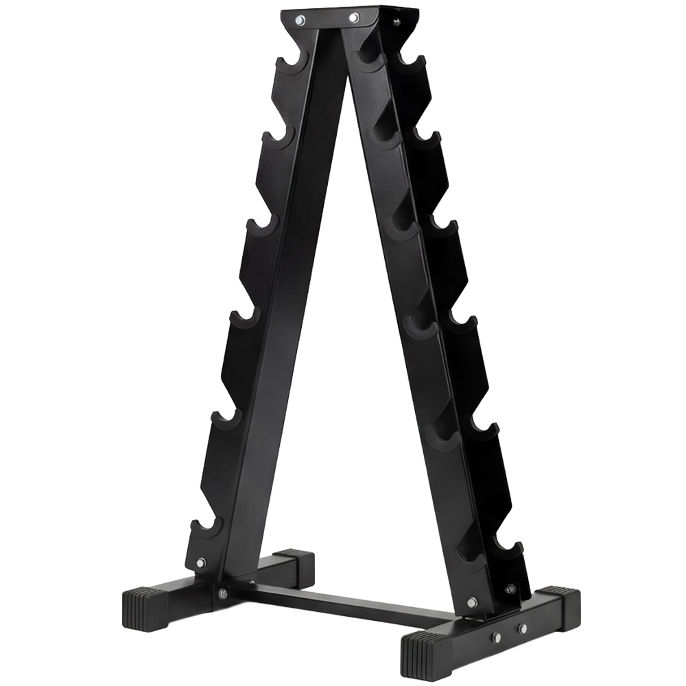 Centra - 6-Tier Dumbbell Rack - Steel - Black