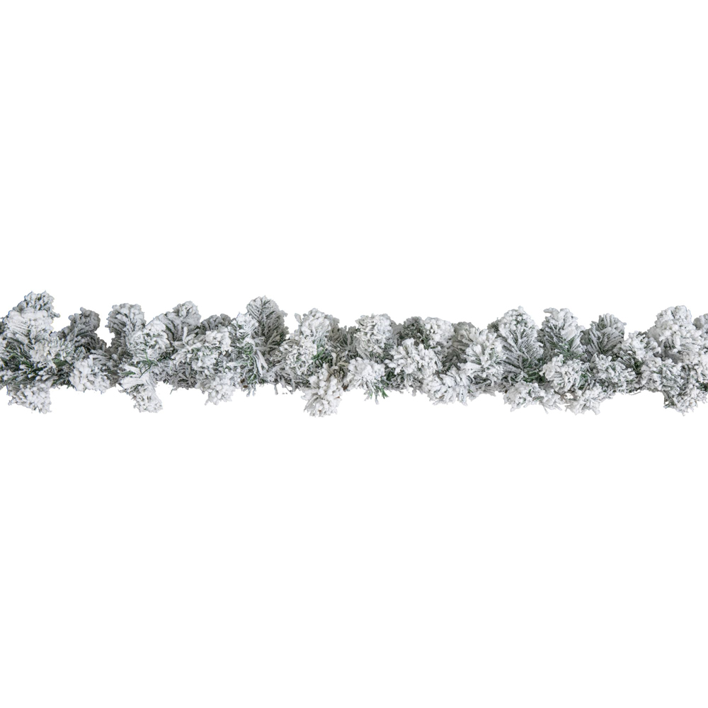 Samuel Alexander Imperial Snowy Christmas Garland with 180 Tips 270cm
