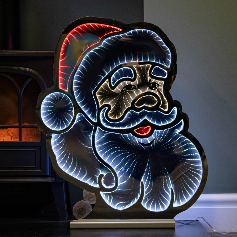 Samuel Alexander Light Up Santa's Face Infinity Christmas Decoration 60cm