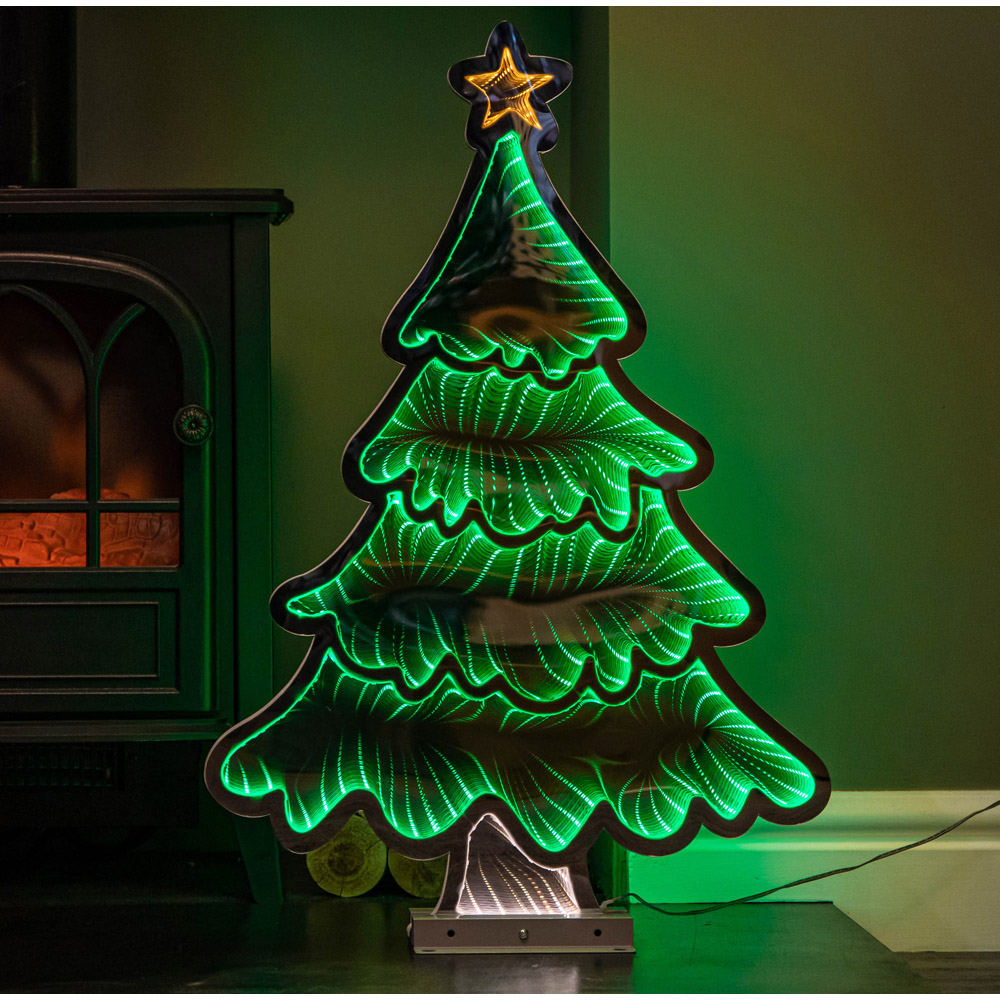 Samuel Alexander Light Up Infinity Standing Christmas Tree with Metal Base 60cm