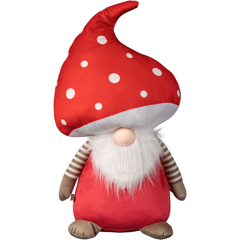 Samuel Alexander Red Soft Funghi Trumpet Mushroom Gonk Christmas Decoration 60cm