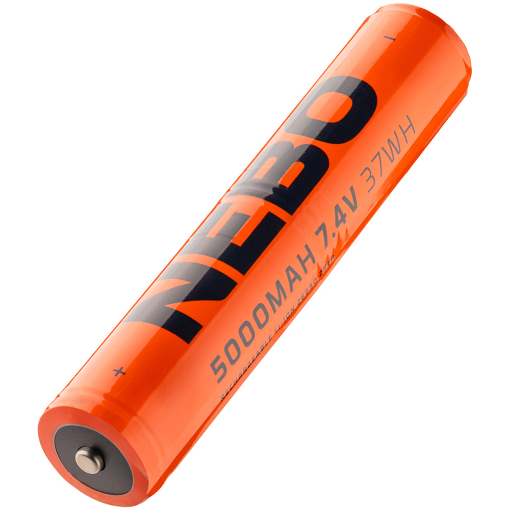 Nebo 26650 7.4V 5000mAh Lithium-Ion Rechargeable Battery 2 Pack