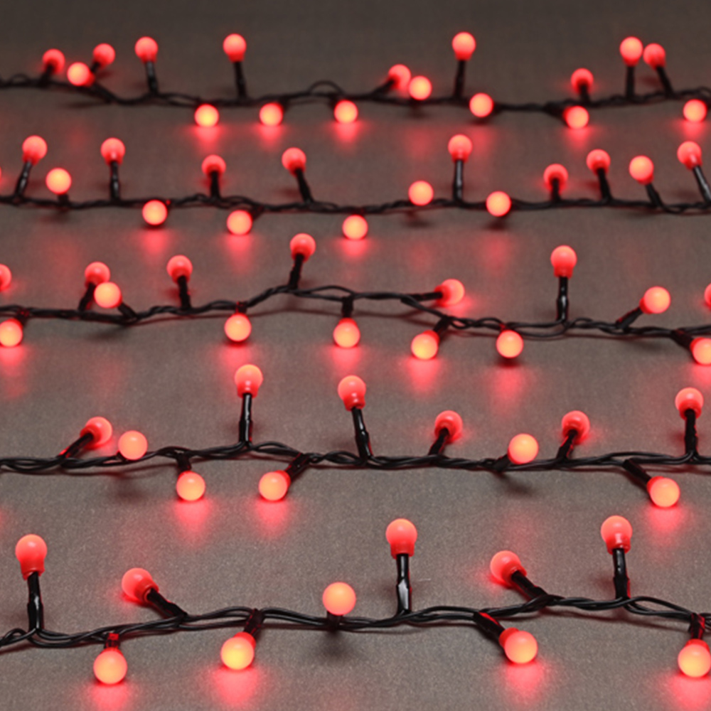 Festive 500 Red LED Mini Cherry String Light 11m