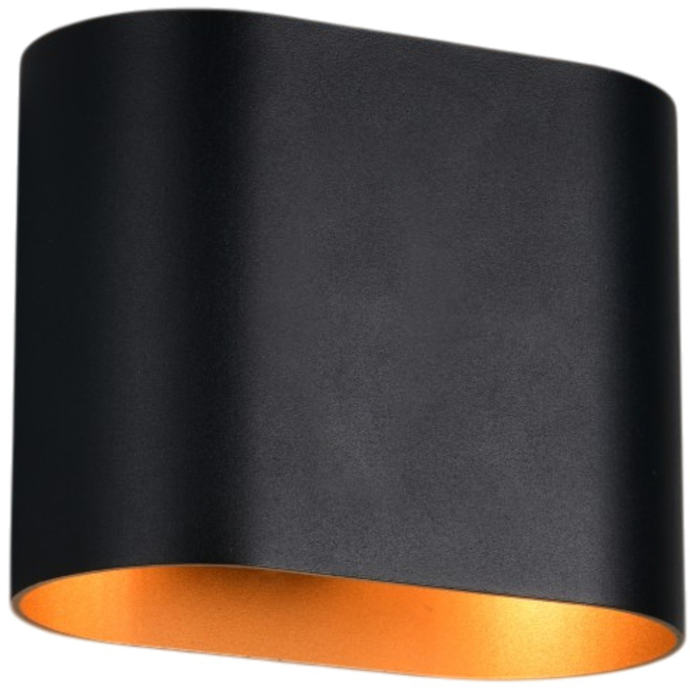 TRIO Alani Black and Gold Up and Down Wall Light