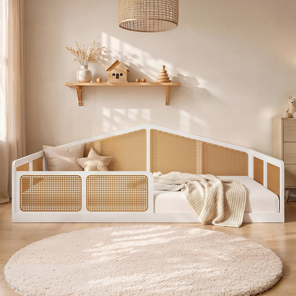 Julian Small Double Montessori Bed White Flair