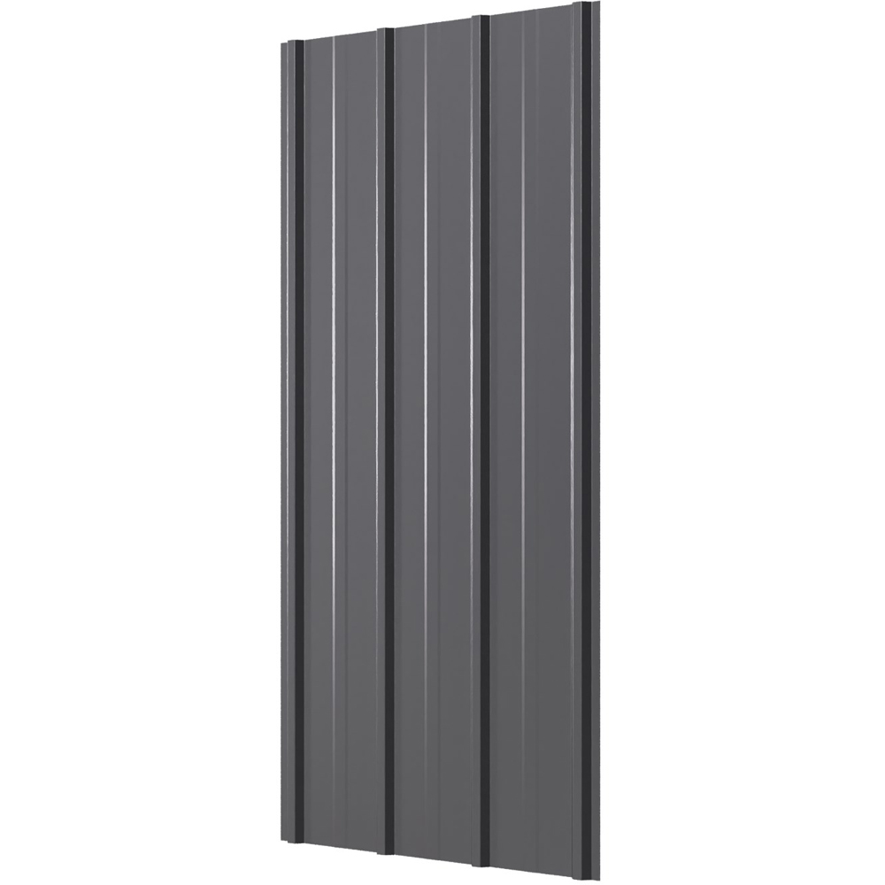 Living and Home 120 x 57cm Grey Galvanised Steel Roofing Sheet 12 Pack