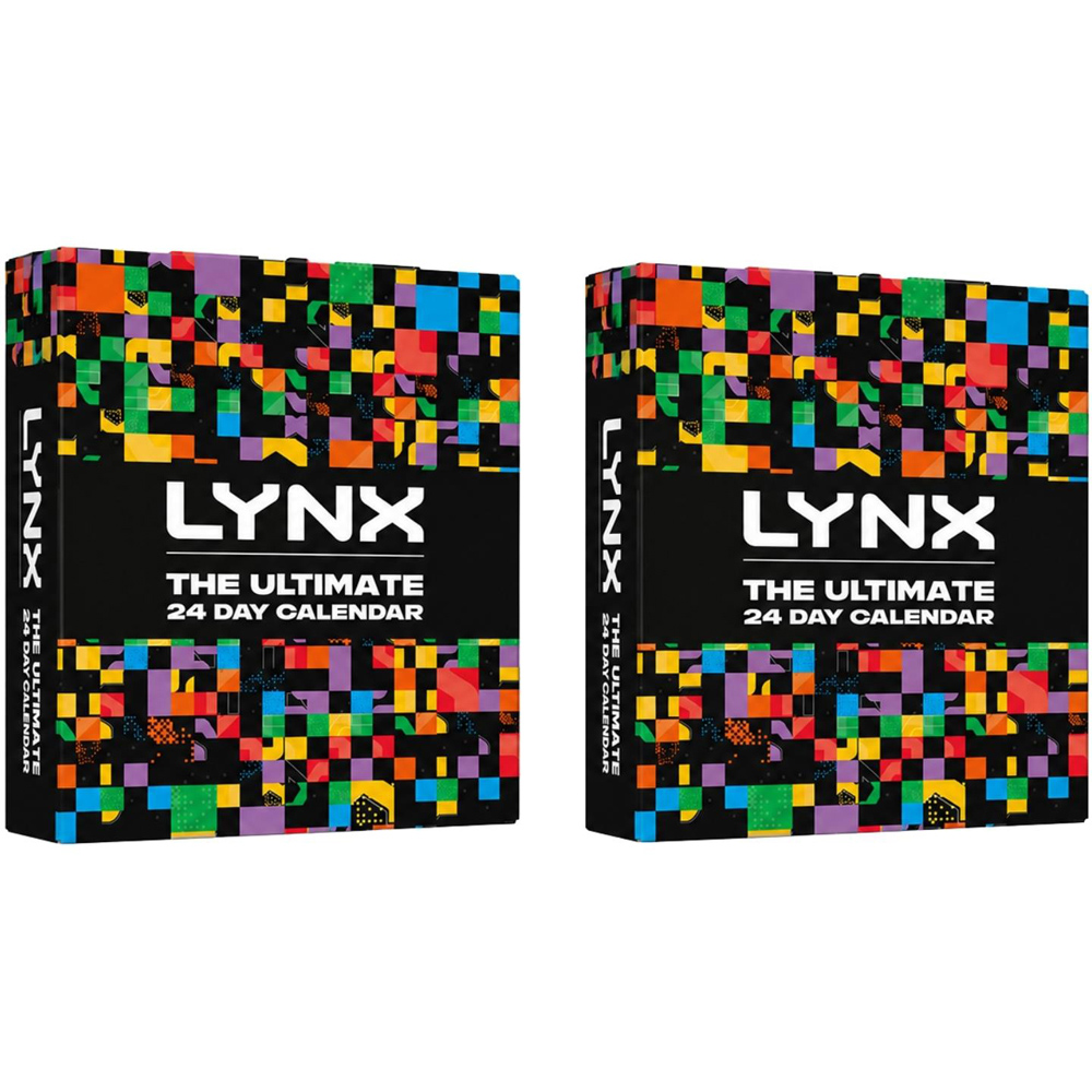 Lynx 24-Day Countdown Advent Calendar Gift Set with 17 Products and 7 Gifts 2 Pack