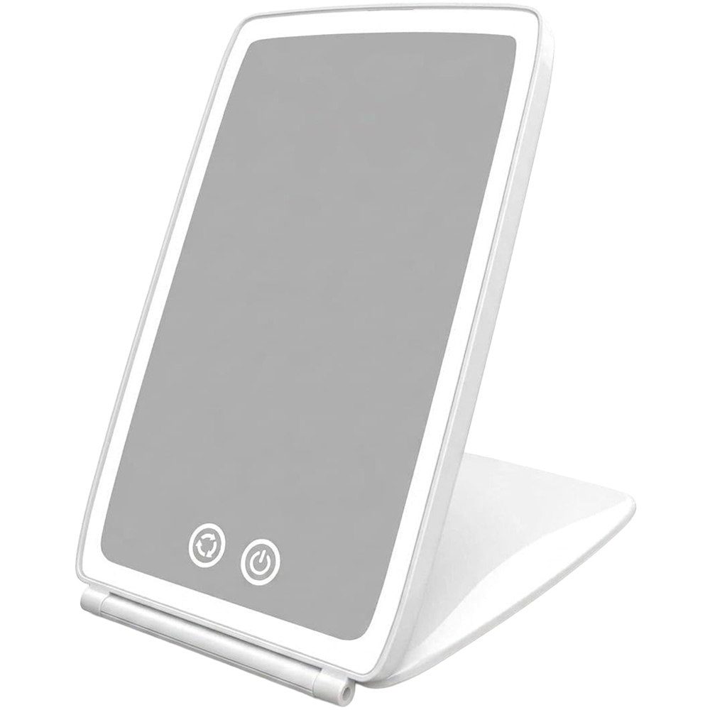 Image of Atek ATEK White Rechargeable LED Touch Control Makeup Mirror