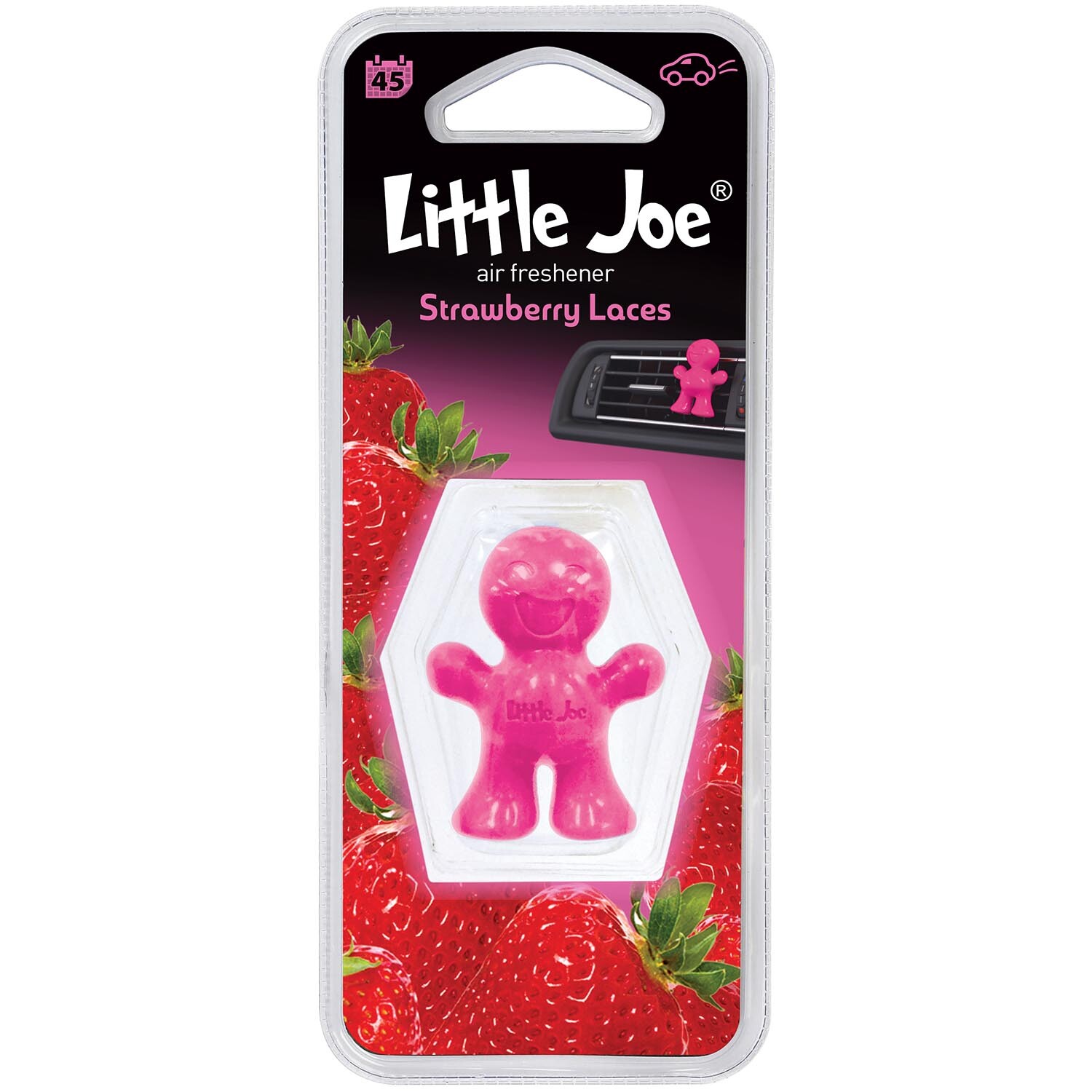 Little Joe Strawberry Laces Vent Clip Car Air Freshener
