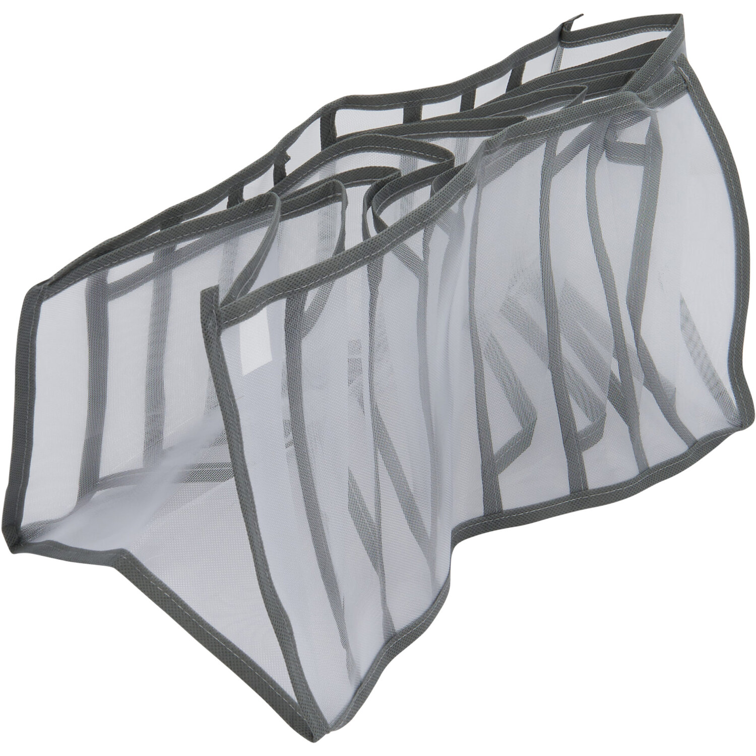 Pack of 2 9 Section Mesh Clothes Organisers