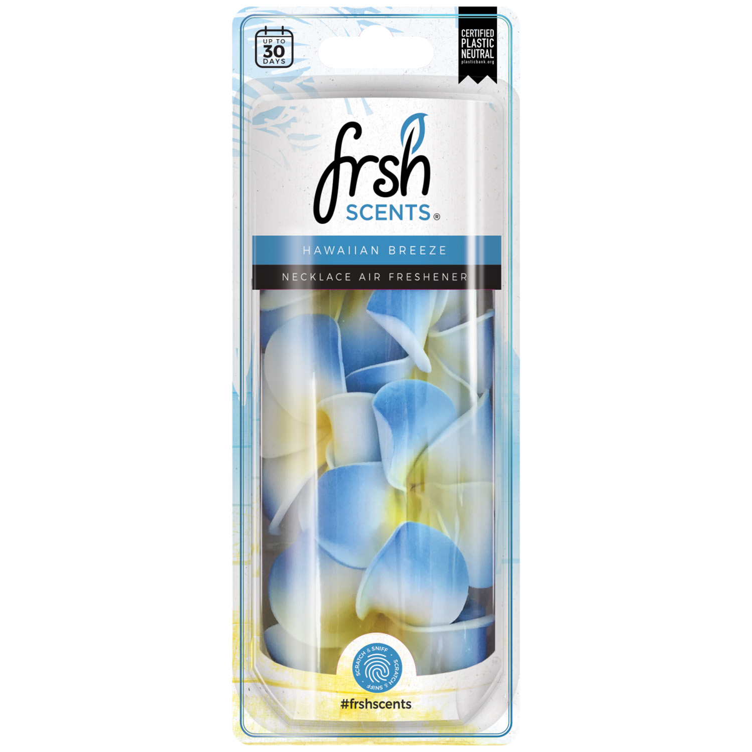 Frsh Scents Hawaiian Breeze Necklace Car Air Freshener