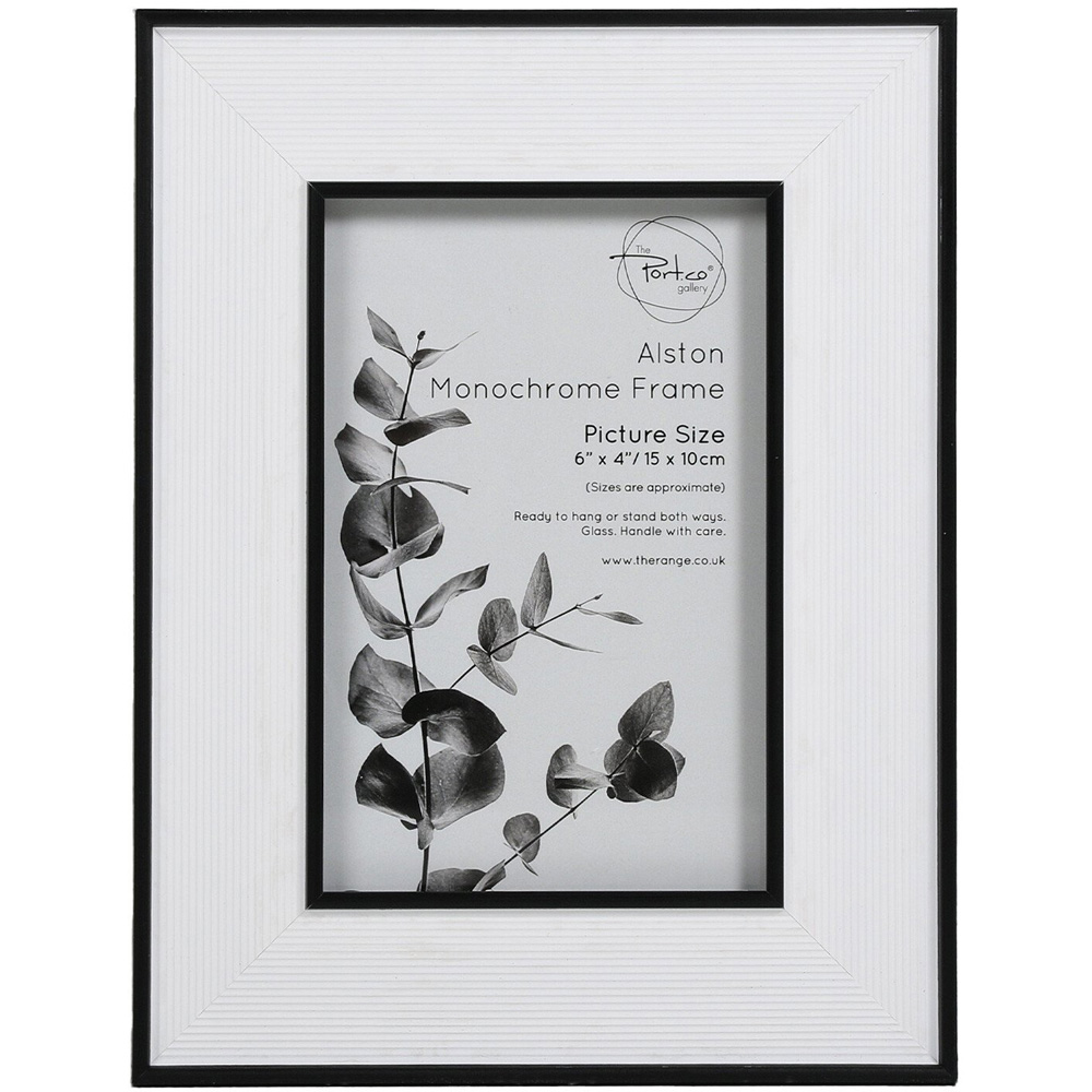 The Port Co. Gallery Alston Monochrome Photo Frame 6 x 4 inch