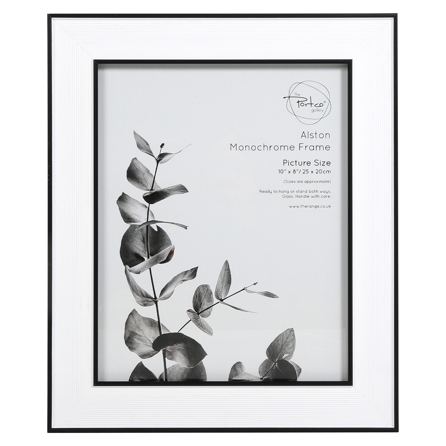 The Port. Co Gallery Alston Monochrome Photo Frame 10 x 8 inch
