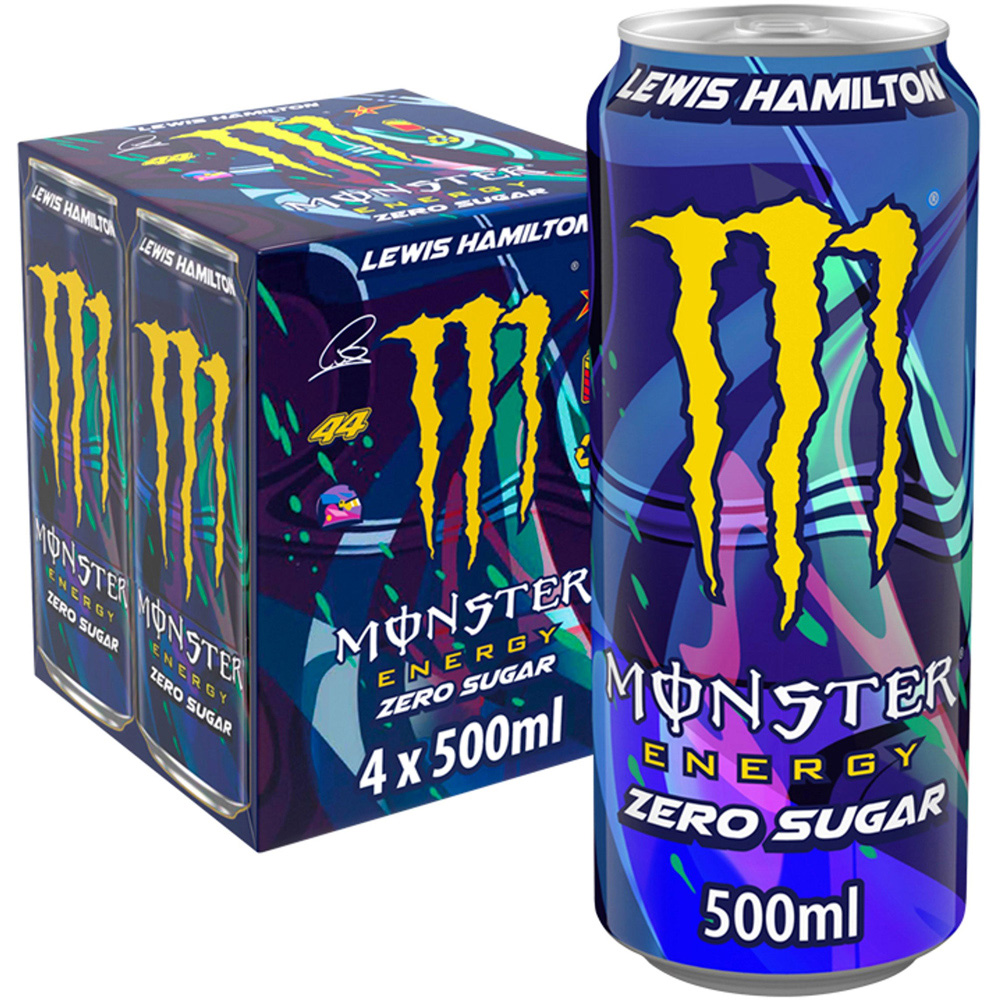 Monster Lewis Hamilton Zero Sugar Energy Drink 4 x 500ml