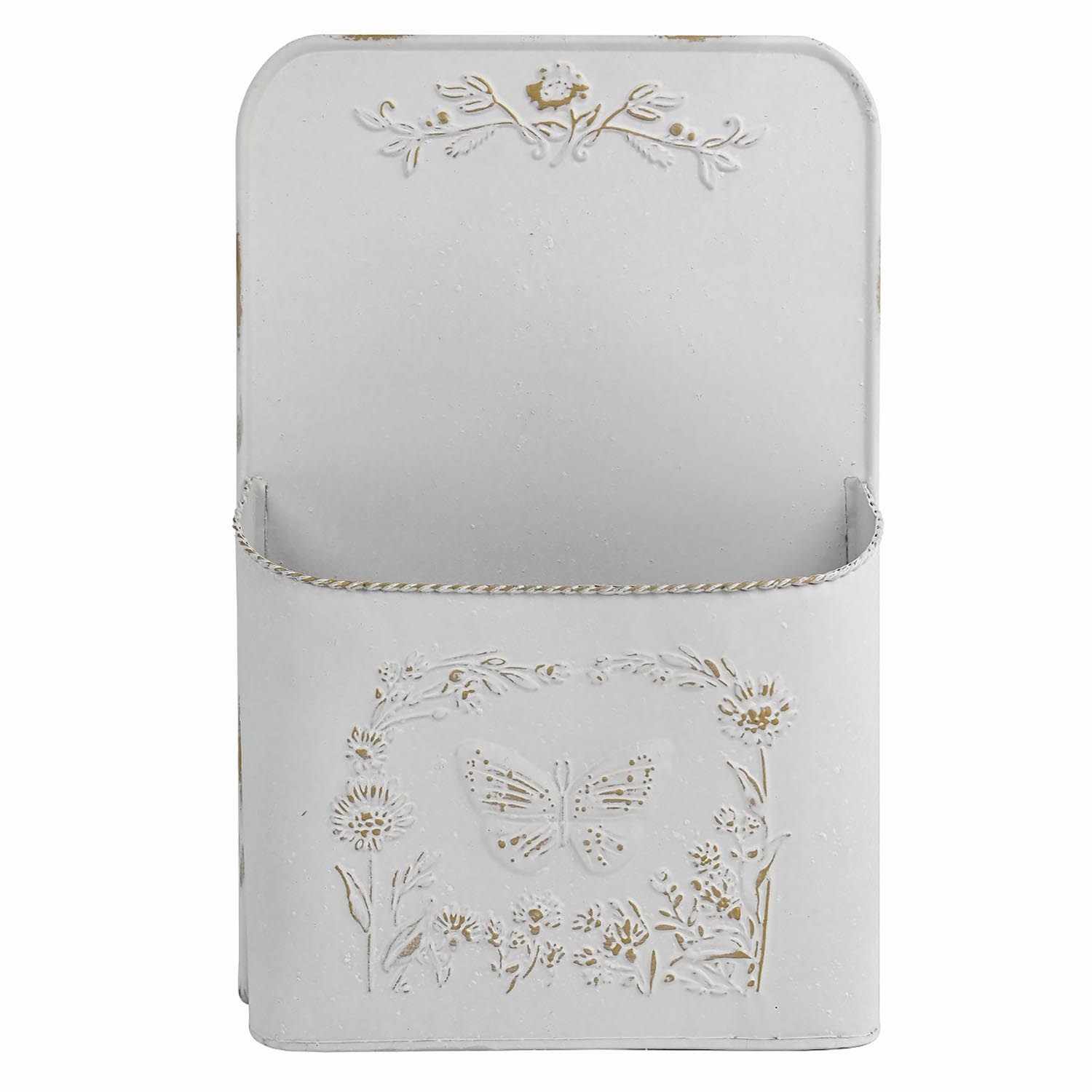 Vintage Effect Storage Plaque - Grey