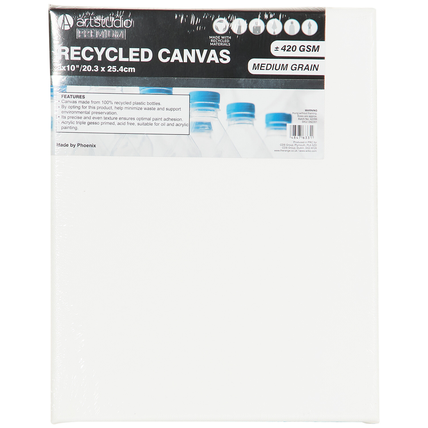 Recycled Canvas 400gsm - 8 x 10 inch