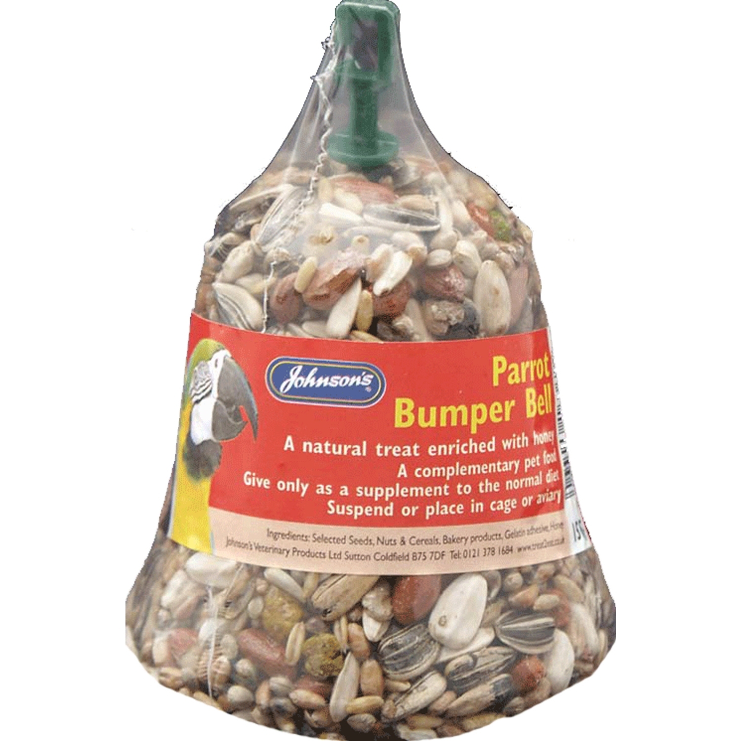 Johnson's Veterinary - Parrot Bumper Bell - Seed & Nut Treat