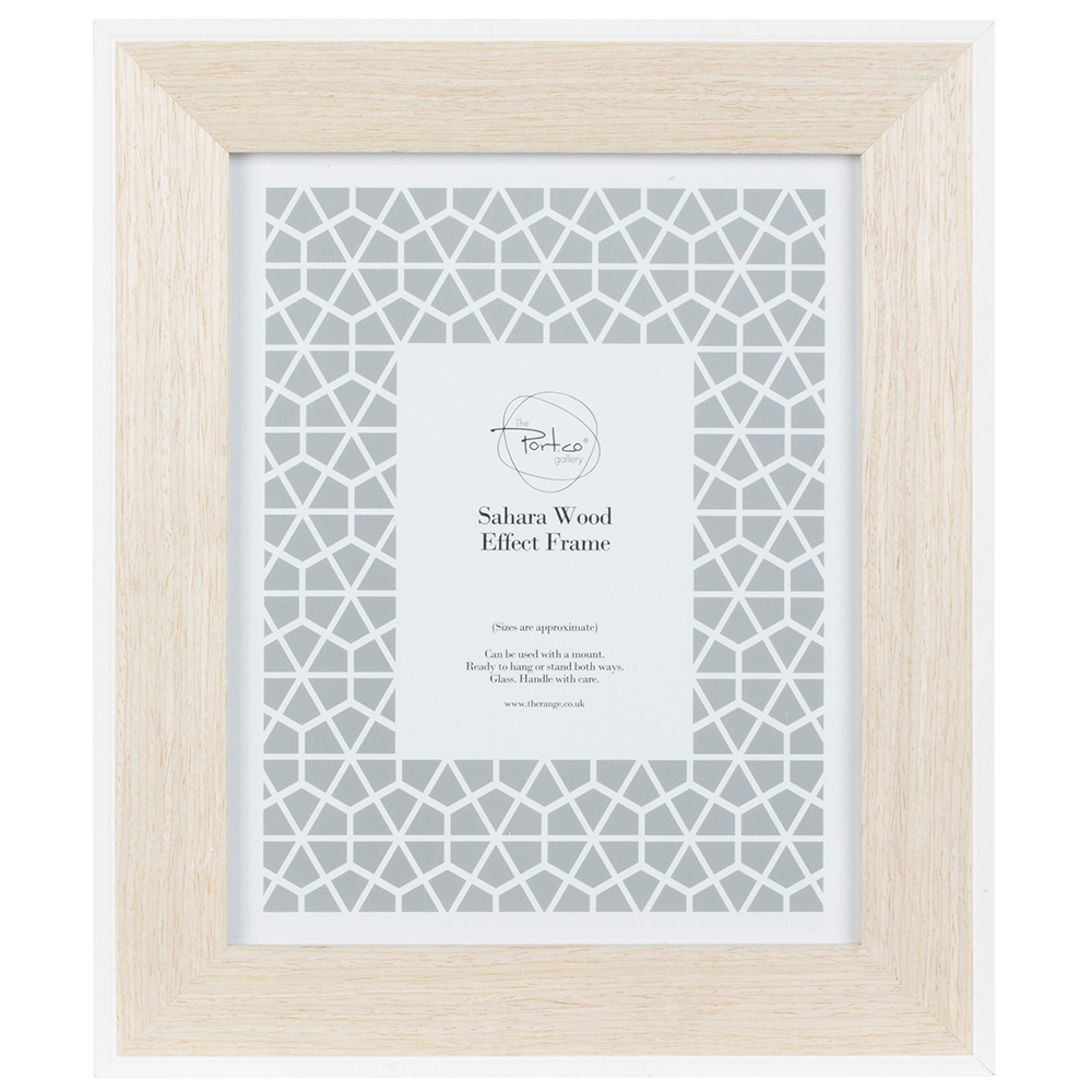 The Port. Co Gallery Sahara White Edge Wood Effect Photo Frame 6 x 4 inch