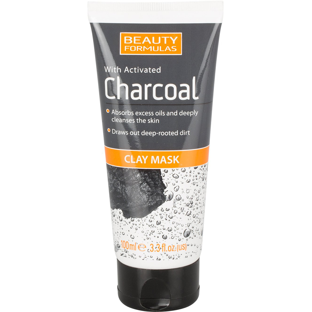 Beauty Formulas Charcoal Clay Mask - Deep Cleansing - Kaolin Clay