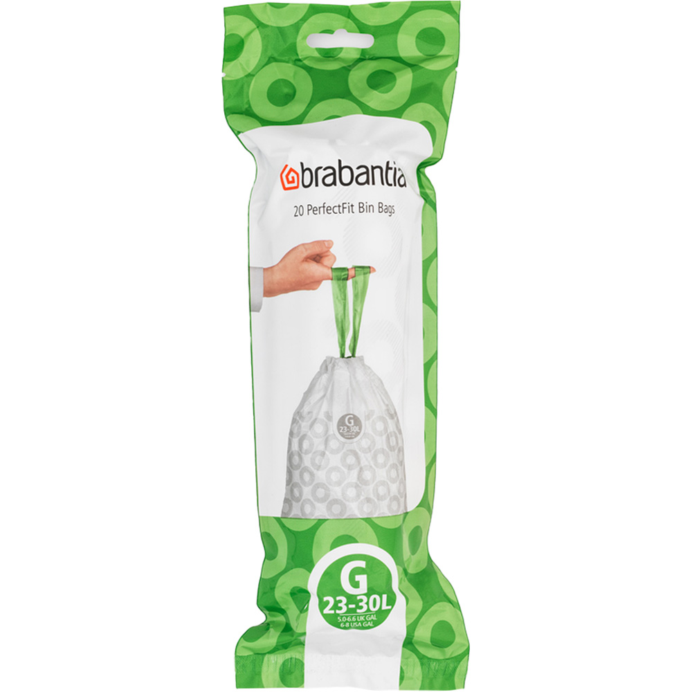 Brabantia Bin Liners - White - 30L - Plastic - New