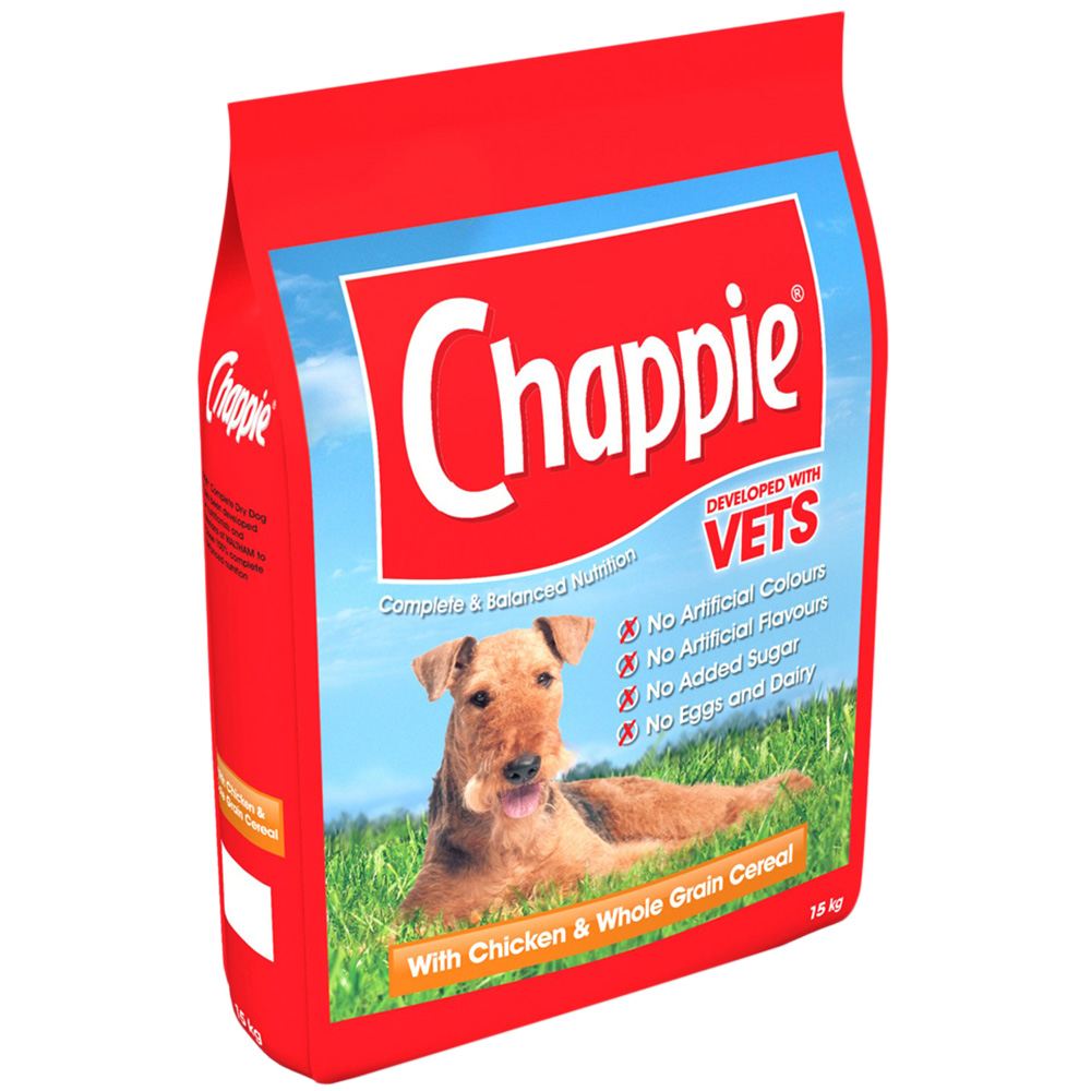 Chappie Complete and Balanced Nutrition Chicken and Cereal Dog Food 15kg
