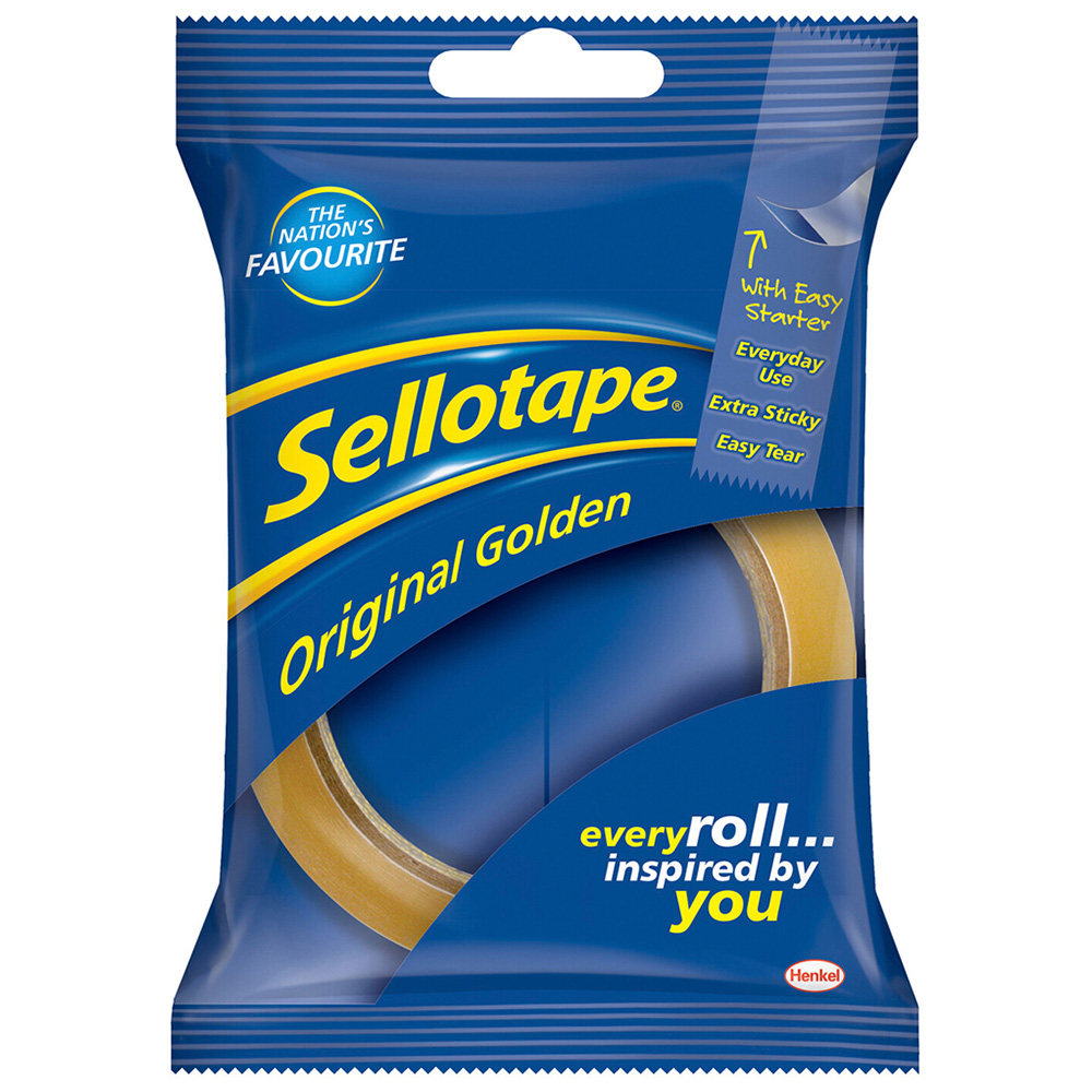 Sellotape Original Golden Tape 24 x 50mm