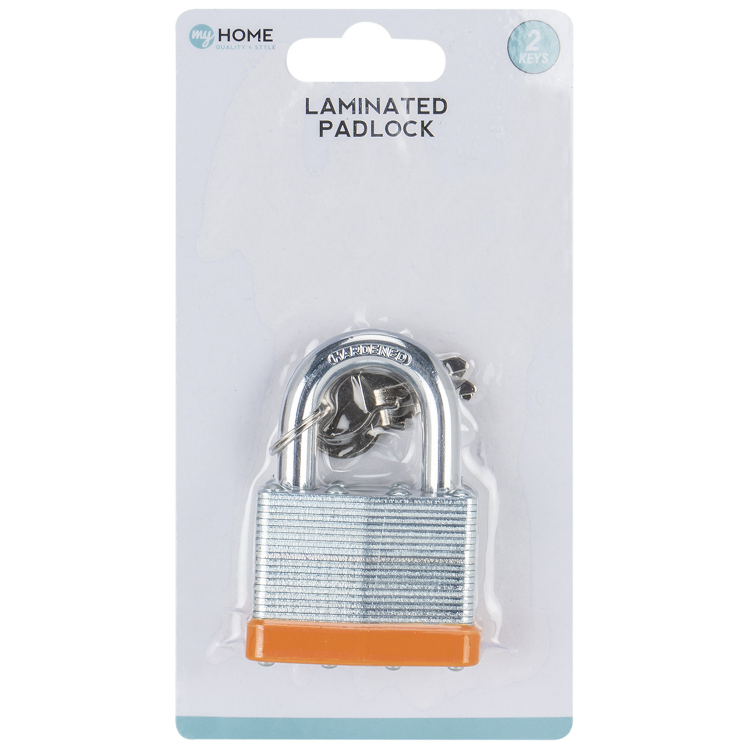 My Home Large Brass Stainless Steel Laminated Keyed Padlock
