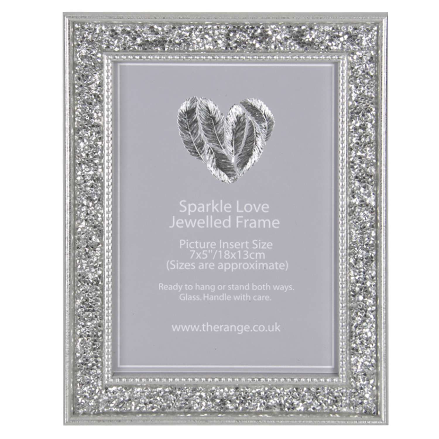Niamh Sparkle Love Jewelled Photo Frame 7 x 5 inch
