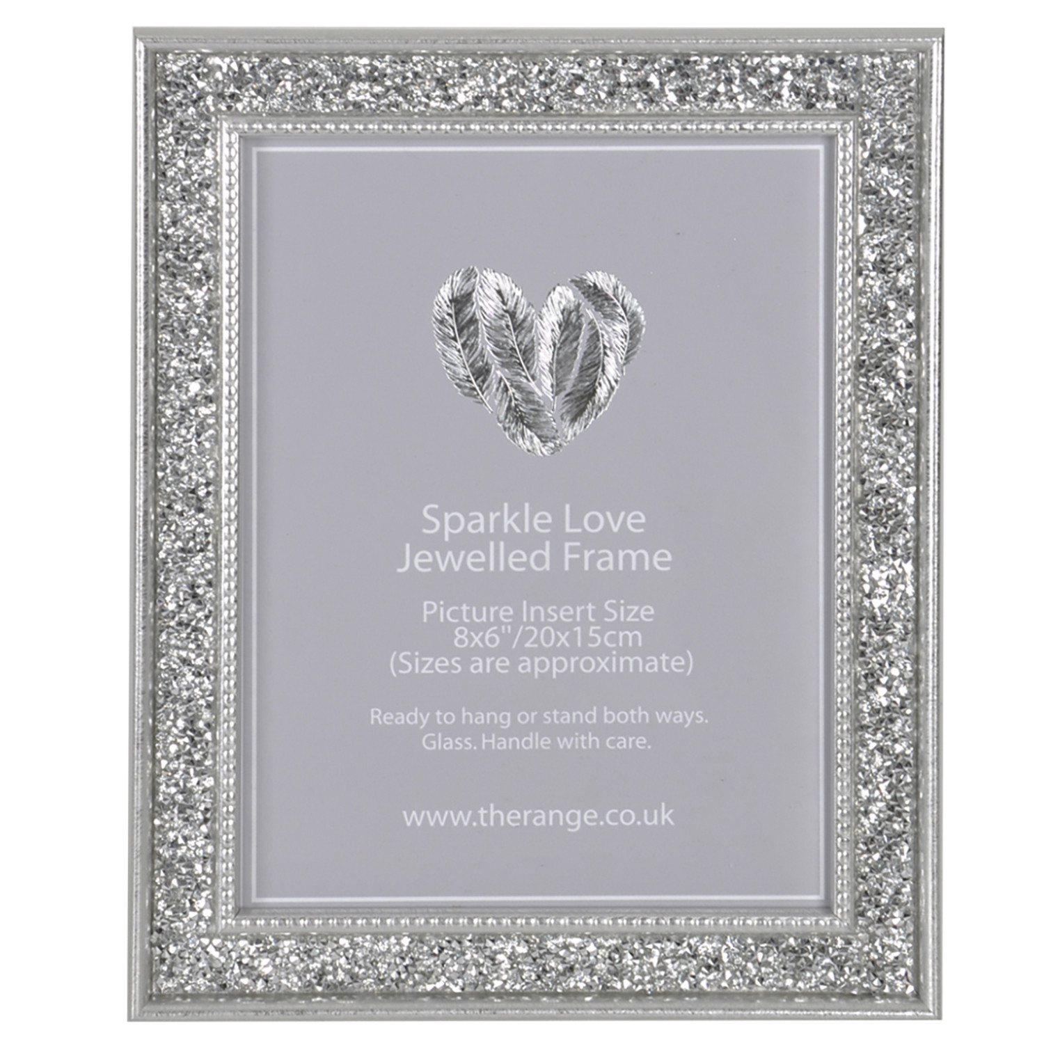 Niamh Sparkle Love Jewelled Photo Frame 8 x 6 inch