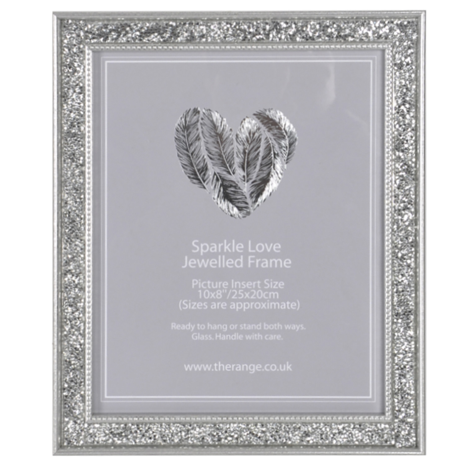 Niamh Sparkle Love Jewelled Photo Frame 10 x 8 inch