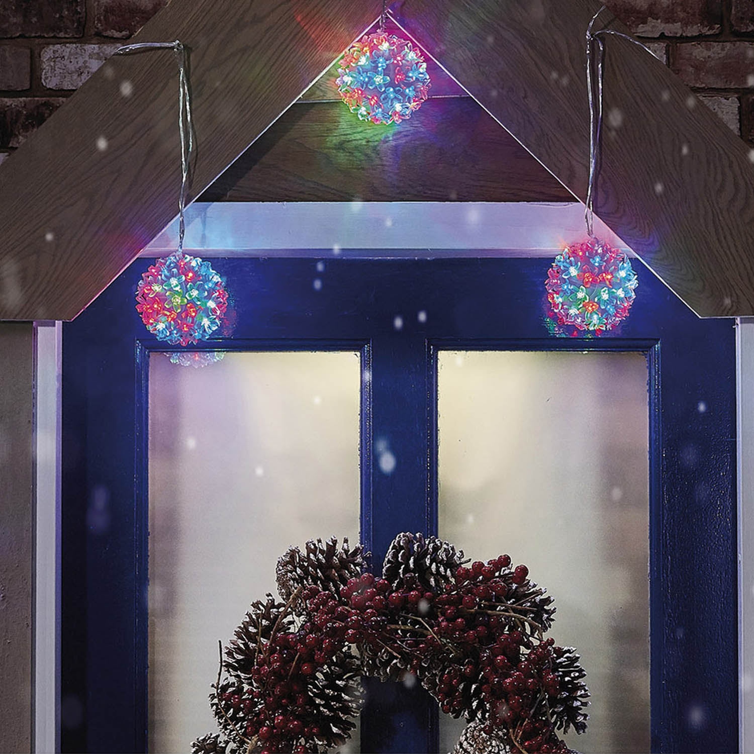 Pack of 5 Multicolour Flowerball Lights
