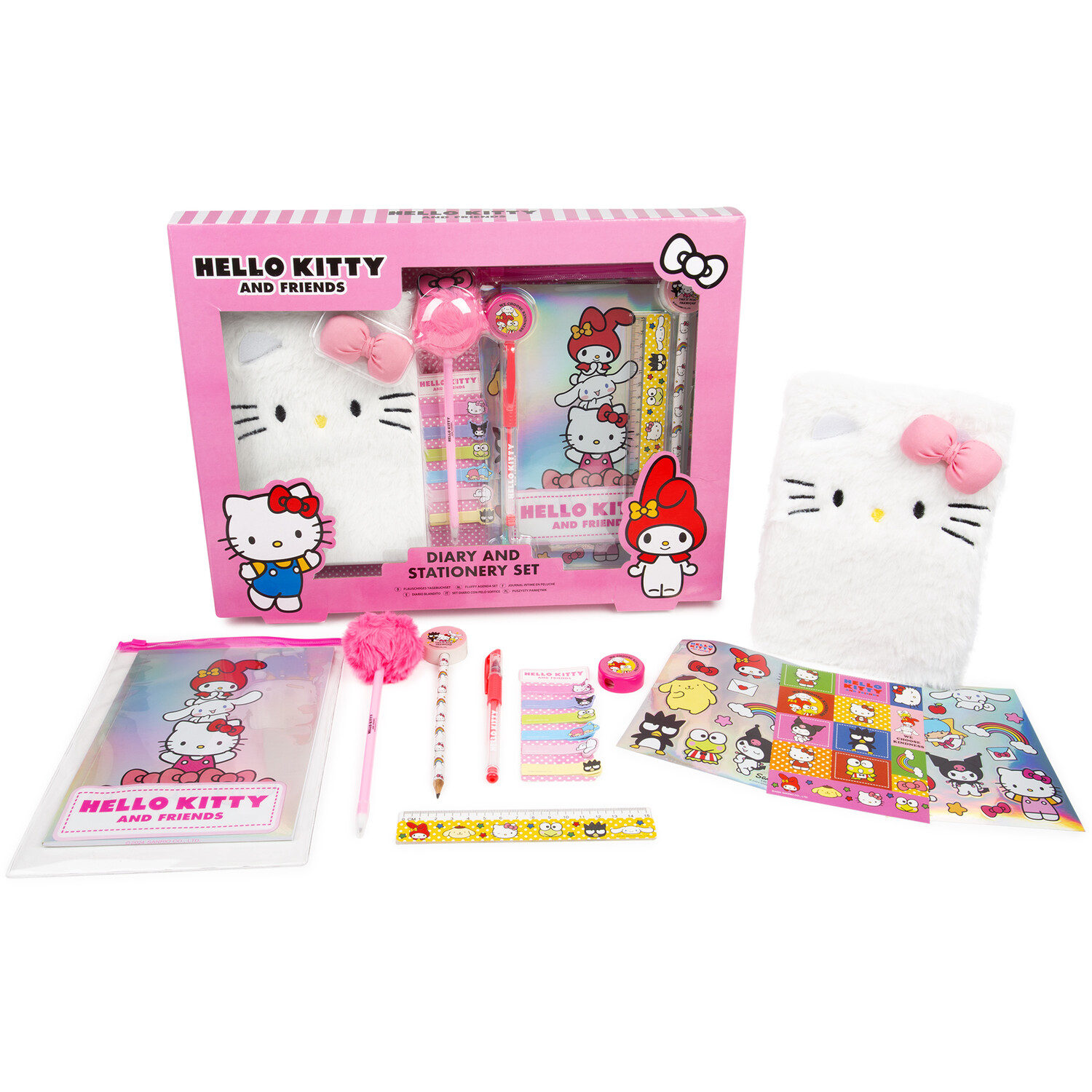 Hello Kitty Diary and Stationery Set - Pink