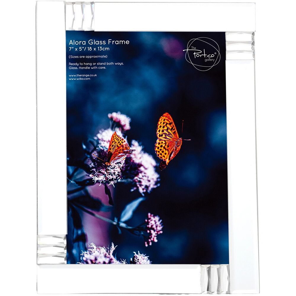 Alora Glass Frame - Silver / 7 x 5 inch