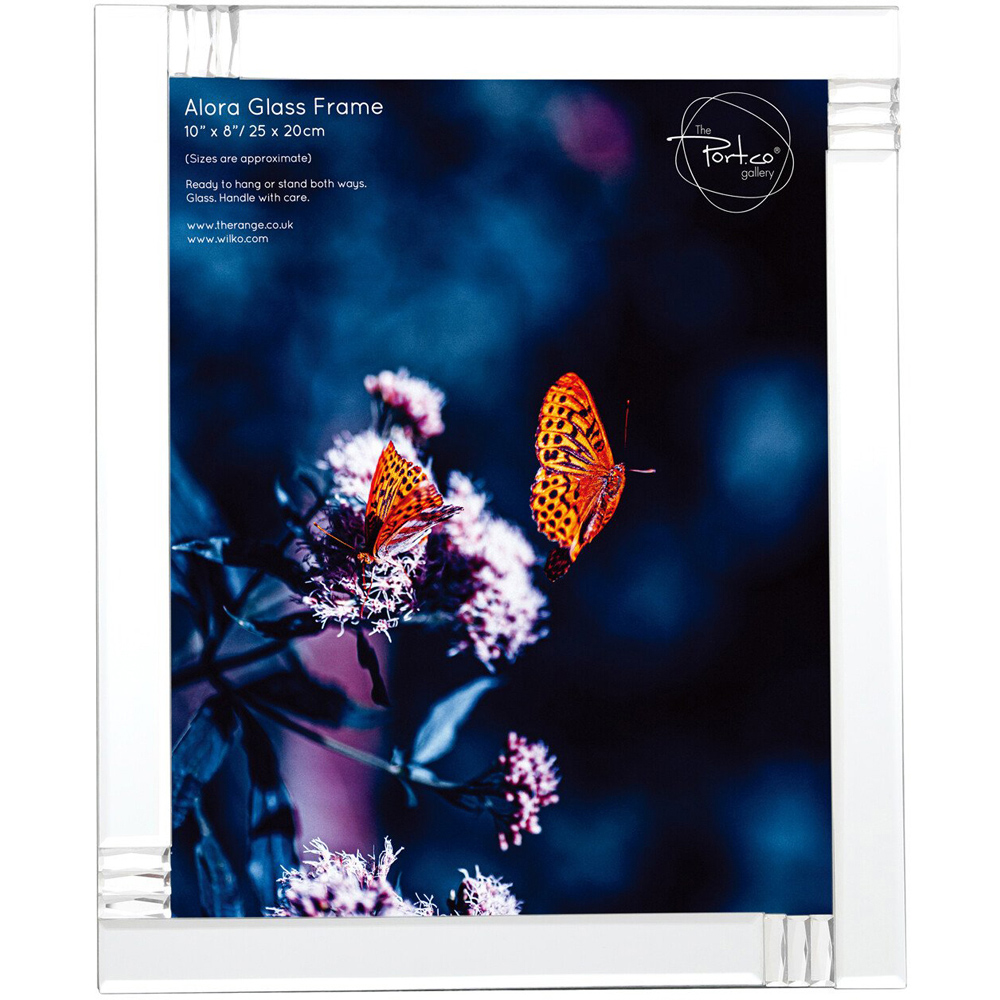 Alora Glass Frame - Silver / 10 x 8 inch