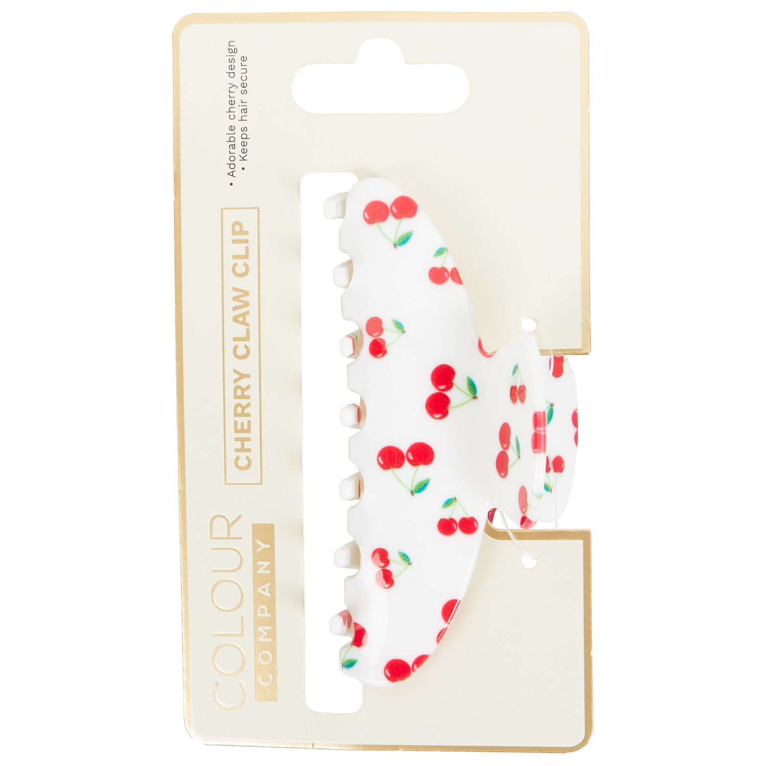 Cherry Claw Clip White and Red