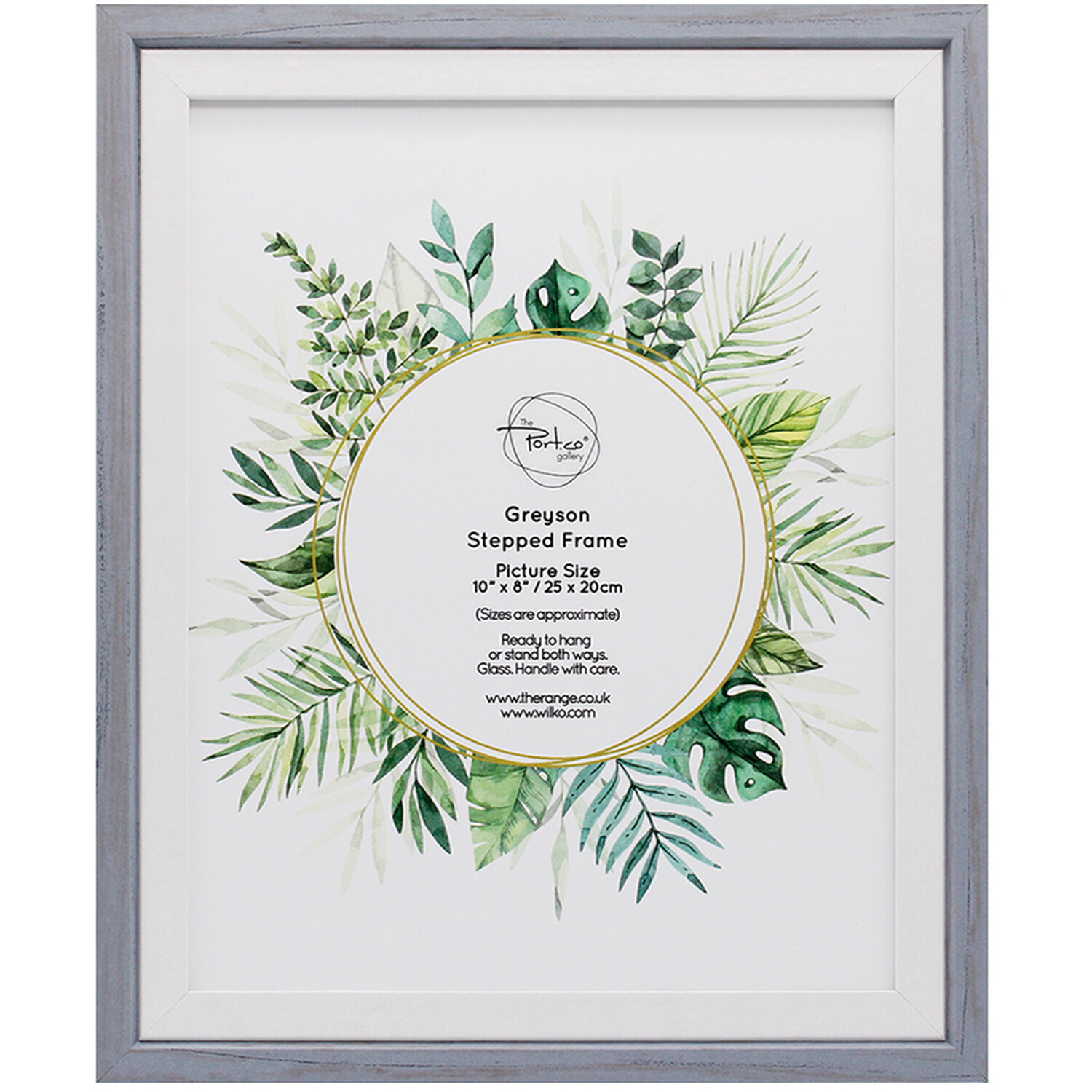 Greyson Stepped Frame - Grey / 8 x 10 inch