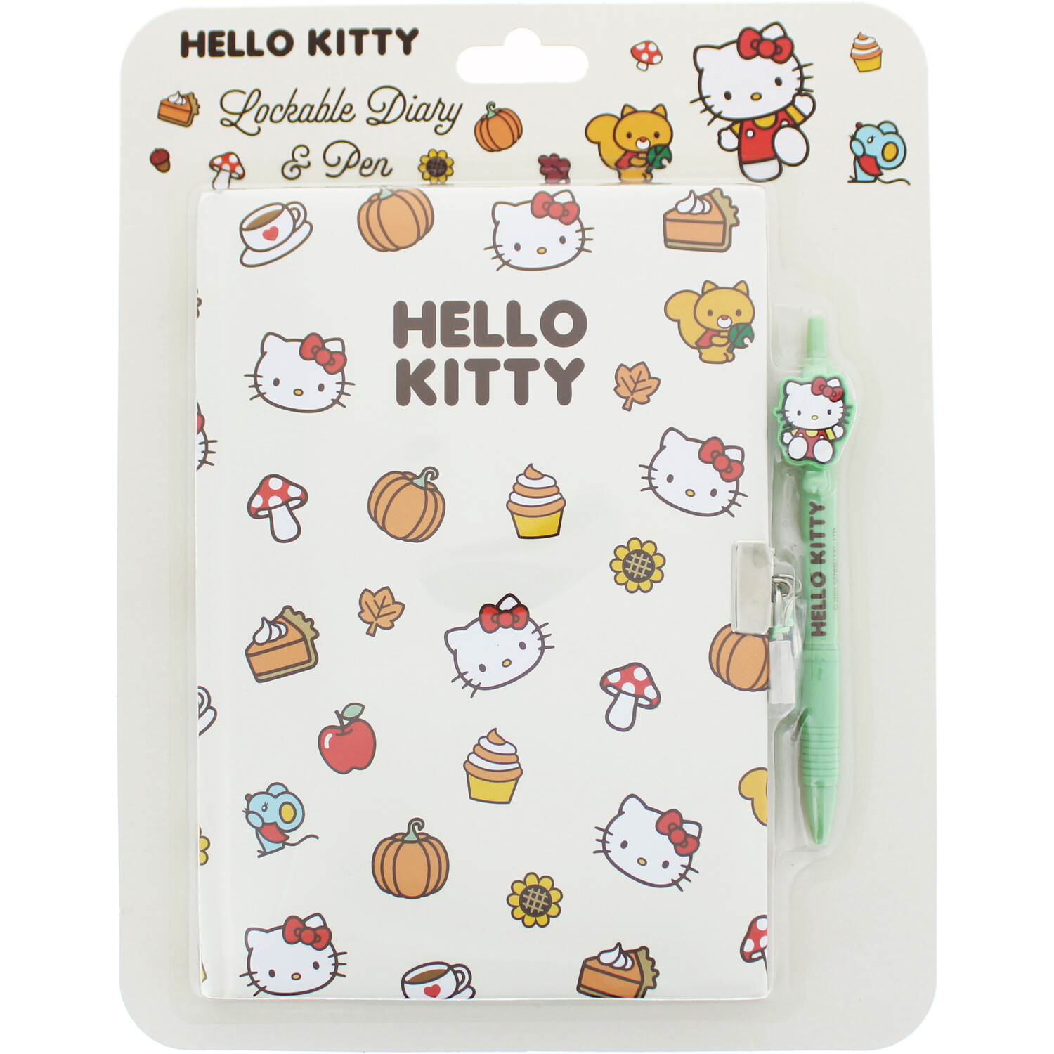 Pumpkin Hello Kitty A5 Diary and Pen Multicolour