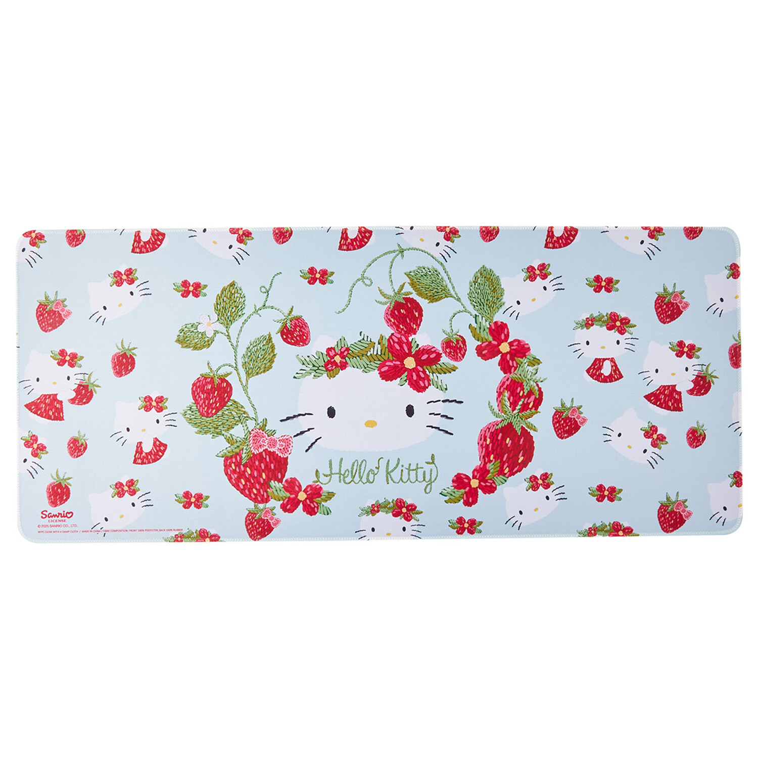 Strawberry Hello Kitty Desk Mat - Multicolour