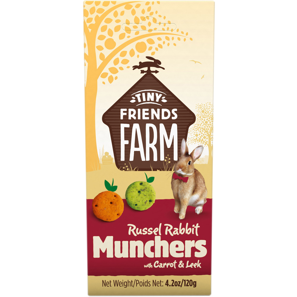 Tiny Friends Farm Russel Rabbit Carrot and Leek Munchers Treat 120g