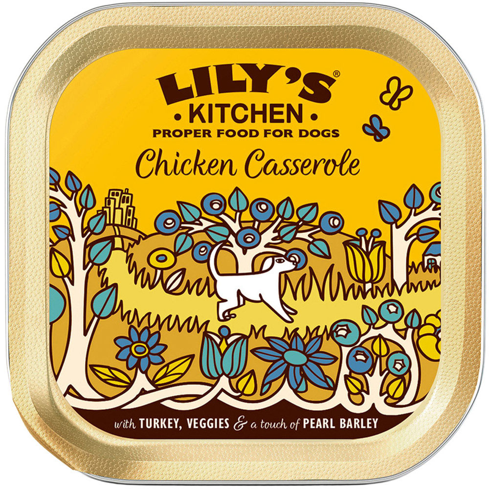 Lilys Kitchen Chicken and Turkey Casserole Adult Wet Dog Food 150g