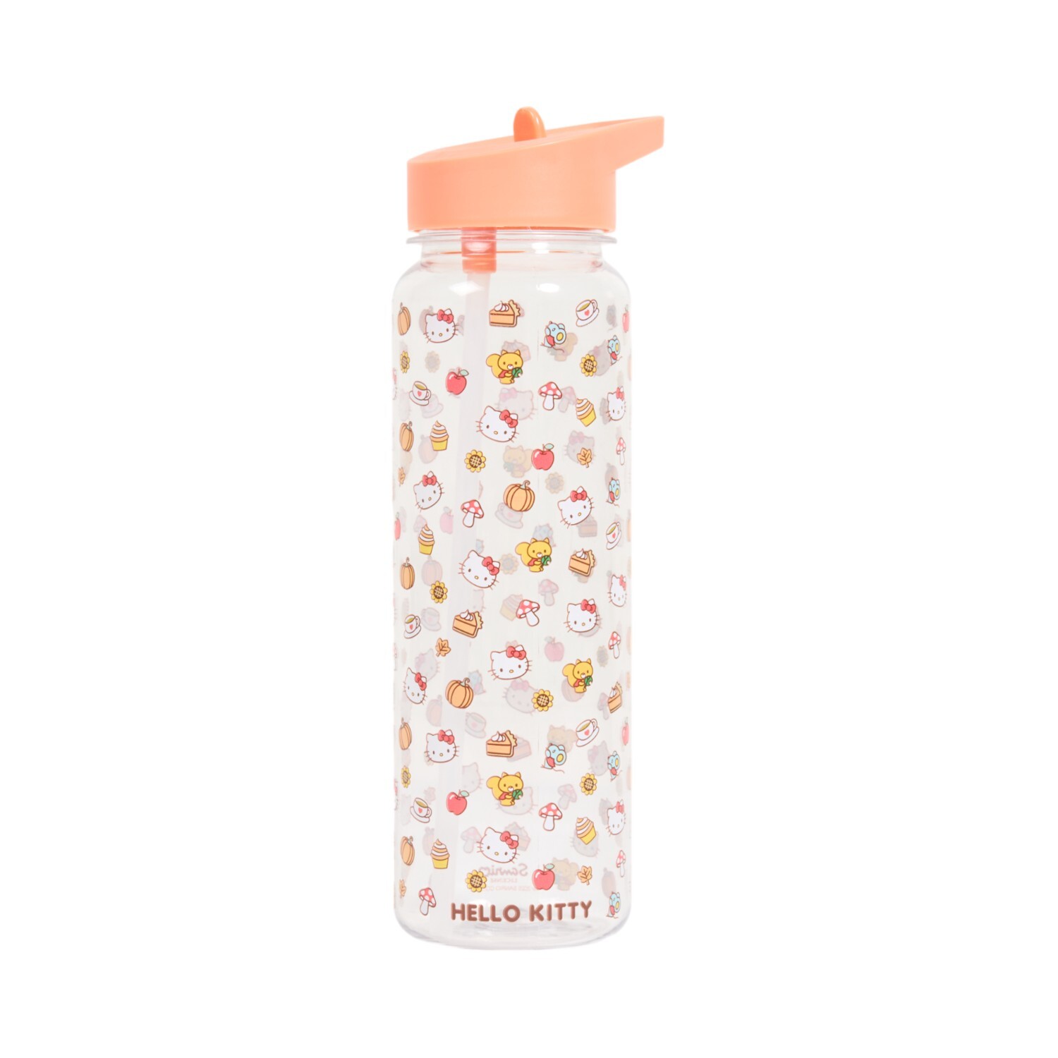 Autumn Hello Kitty Water Bottle Peach