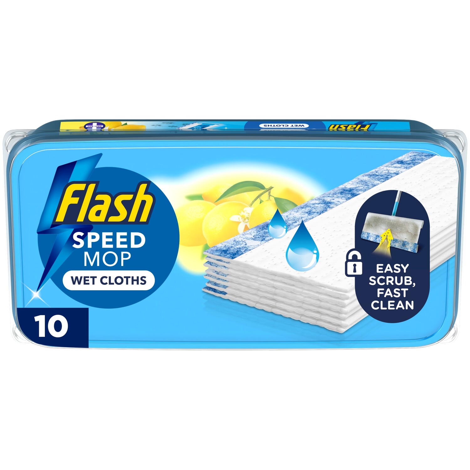 Flash Anti Bacterial Speedmop Refills - 10 Pack - Blue