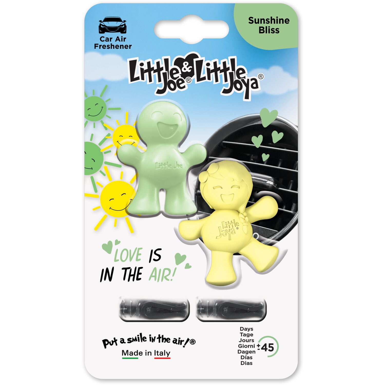 Little Joe and Joya Car Air Freshener Multicolour Sunshine Bliss