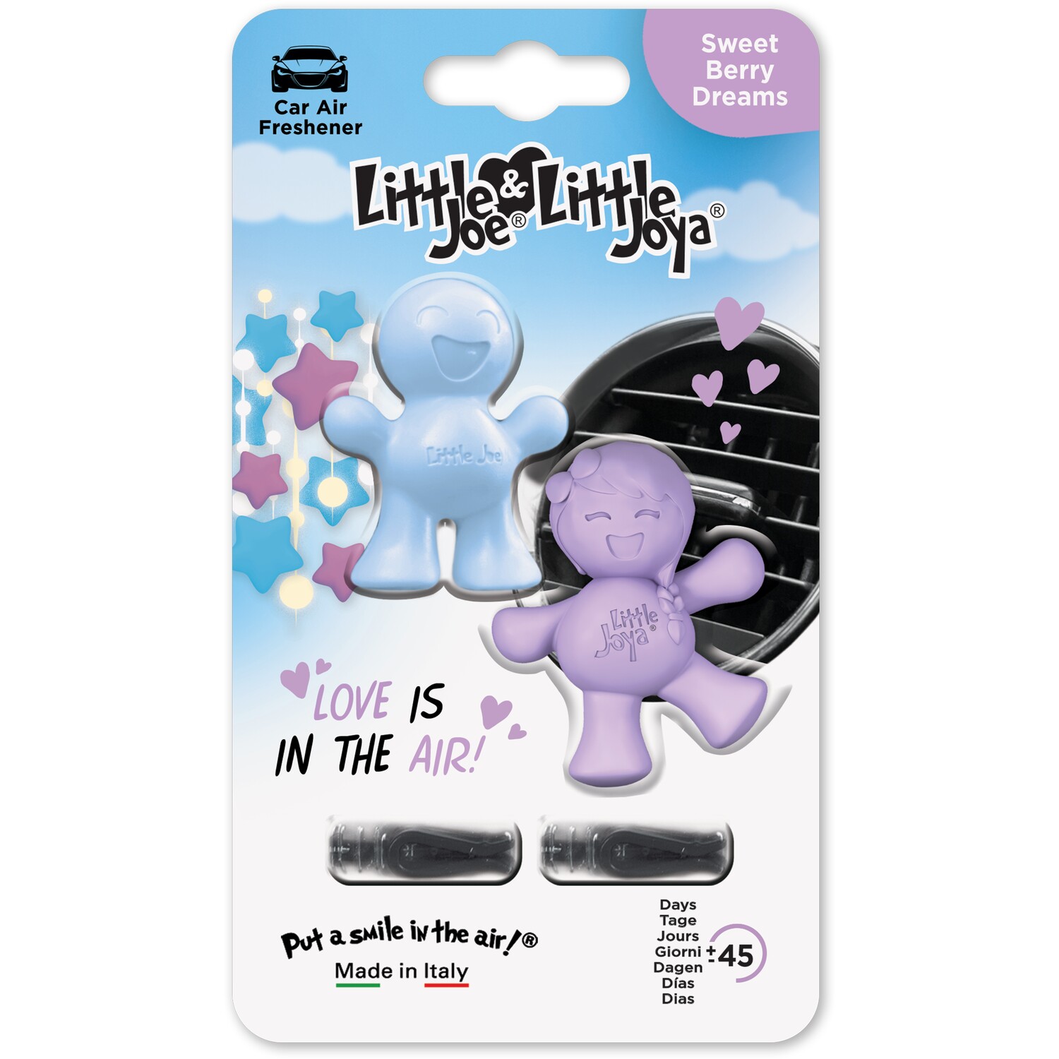 Little Joe and Joya Car Air Freshener Multicolour Sweet Berry Dreams