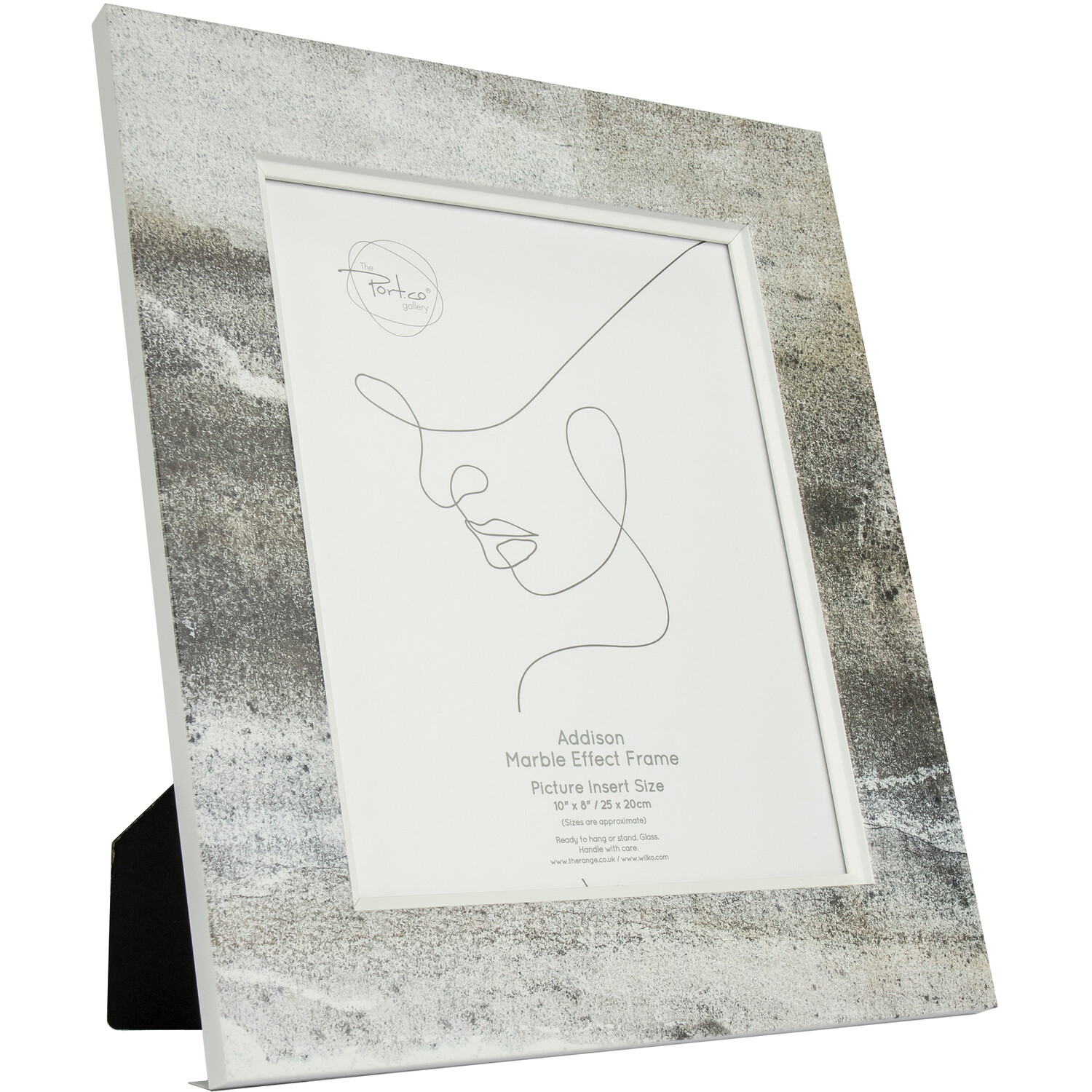 Addison Marble Effect Frame Grey 10 x 8in