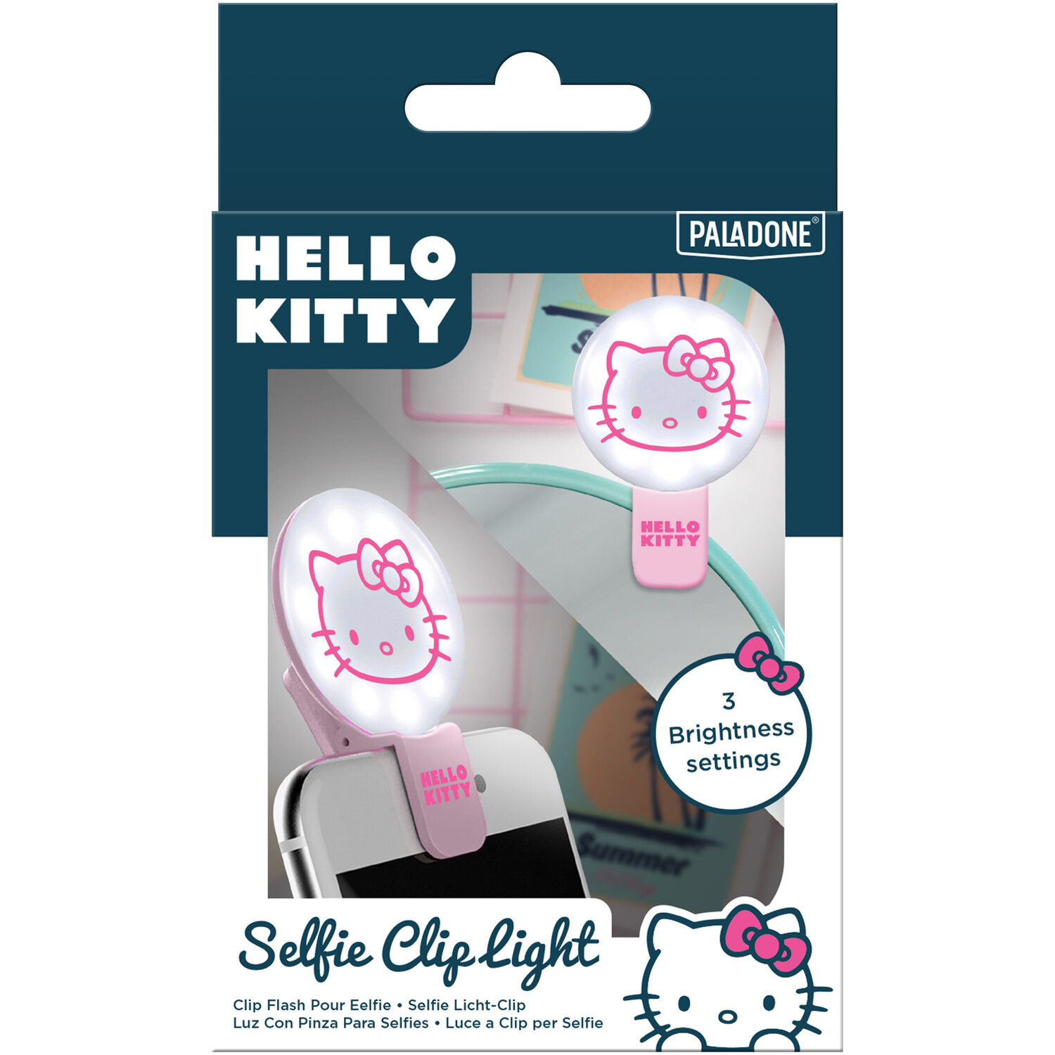 Hello Kitty Clip On Selfie Light Pink