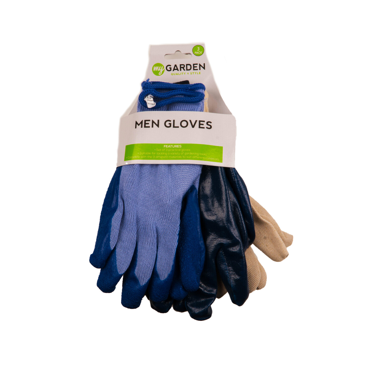Pack of 3 Mens Gloves